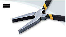 Flat Nose Pliers with spring