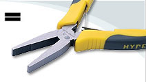 ESD Mini flat nose plier with long slim jaws