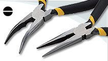 Long & Bent Nose Pliers -B with spring 