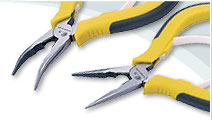 Long Bent Nose Pliers with POM spring