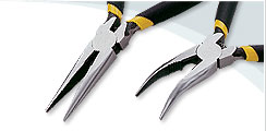 Long & Bent Nose Pliers -B with spring 