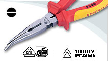 VDE Bent Nose pliers