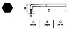 VDE Insulated Extra Long Hex Key Wrench