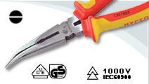 VDE Bent Nose pliers