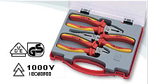 3 PCS VDE Pliers Set