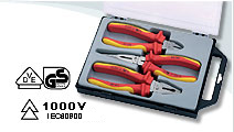 3 PCS VDE Pliers Set